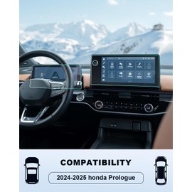 BIXUAN 2024-2025 honda Prologue Screen Protector - (4PCS) For Prologue (EX/Touring/Elite) 11" Dash + 11.3" Navi Touchscreen Cover, 2025 Prologue Accessories HD Transparent Nano Film Anti-Fingerprints