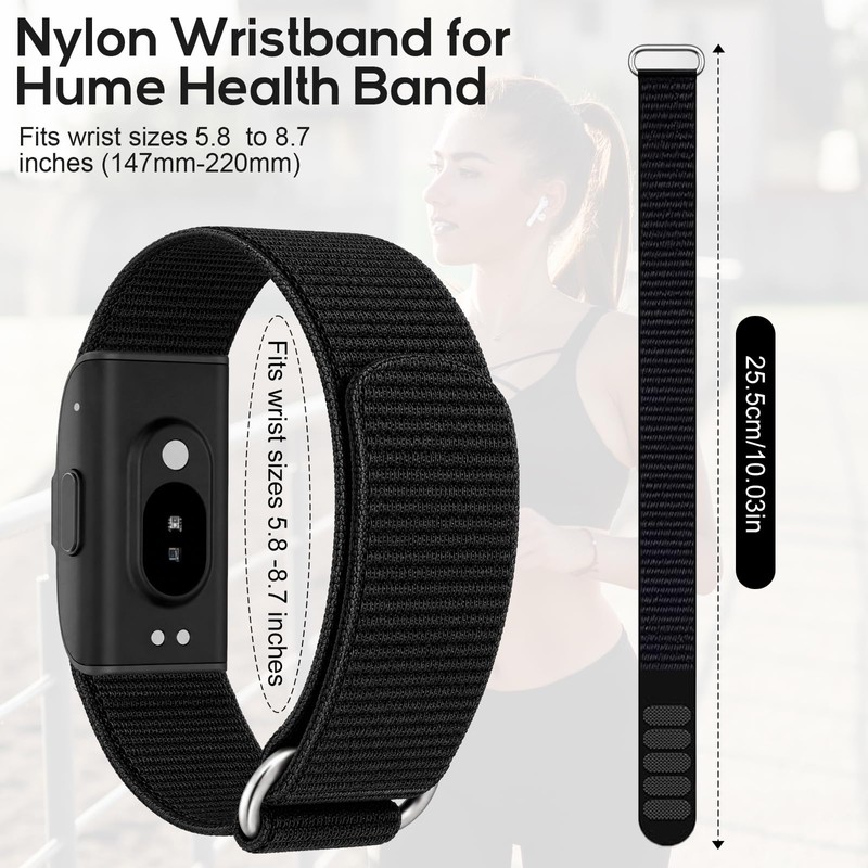 JIWORT Nylon Loop Hume Band Replacement Strap Compatible with Hume