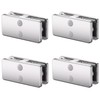 Railing Glass Clamp, 4 Pack Stainless Steel 304 Adjustable 180°