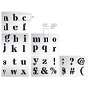 Dovetails Vintage Letter Stencil 50 mm Tall Roman Style Lower
