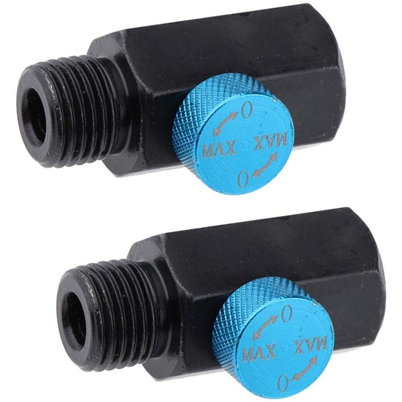 POFET 2pcs 1/4 NPT Inline Regulator Solid Steel Compressed Air