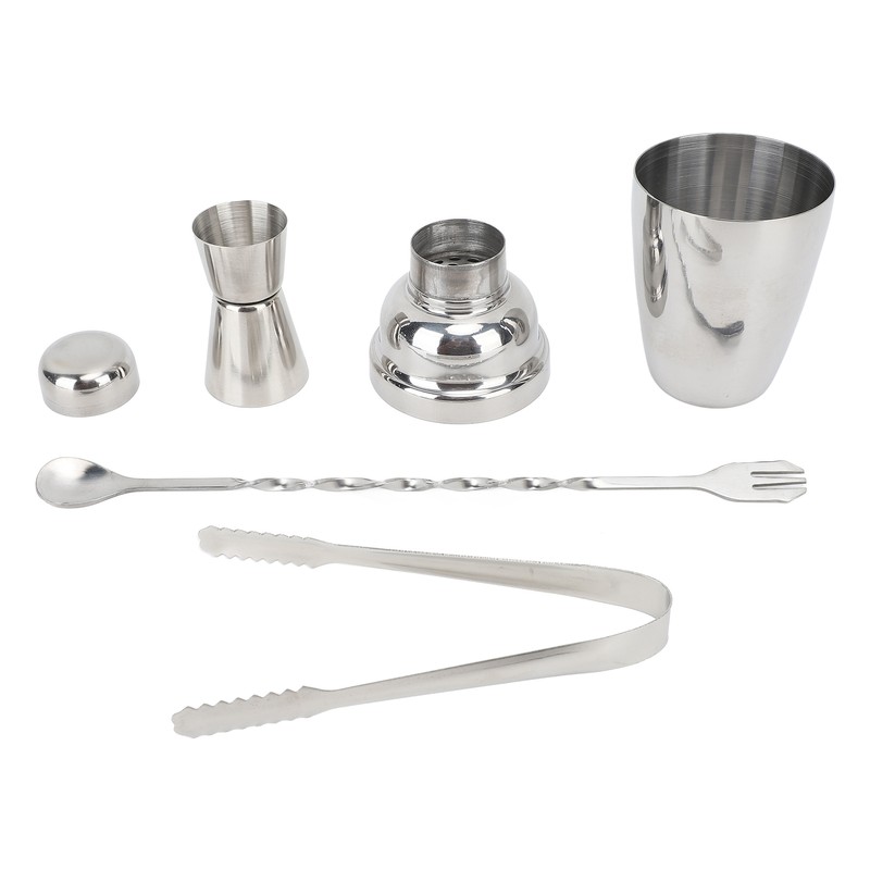 Cocktail Shaker 304 Stainless Steel with Double Ended Measuring Cup