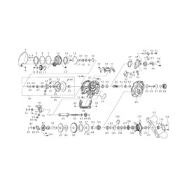 Genuine Daiwa 22 Zillion TW HD 1000XH Handle Part Number: 113 Part Code: 1H1840