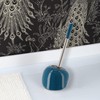 PISE Freestanding Peacock Blue Toilet Brush and Holder Set