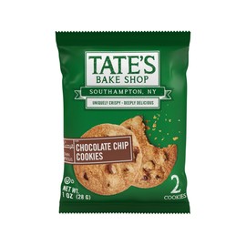 Tate's Bake Shop Chocolate Chip Cookies, Kosher, 2 Cookies, 1 Ounce (Pack of 8)