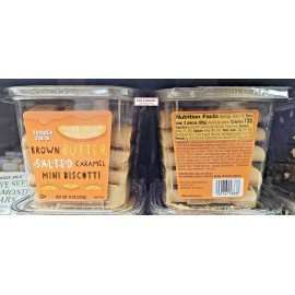 Trader Joe’s Brown Butter Salted Caramel Mini Biscotti 9oz 255g (2 Tubs)