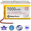YELUFT 1pcs 3.7V 7000mAh Lithium Polymer Rechargeable Battery with Integrated