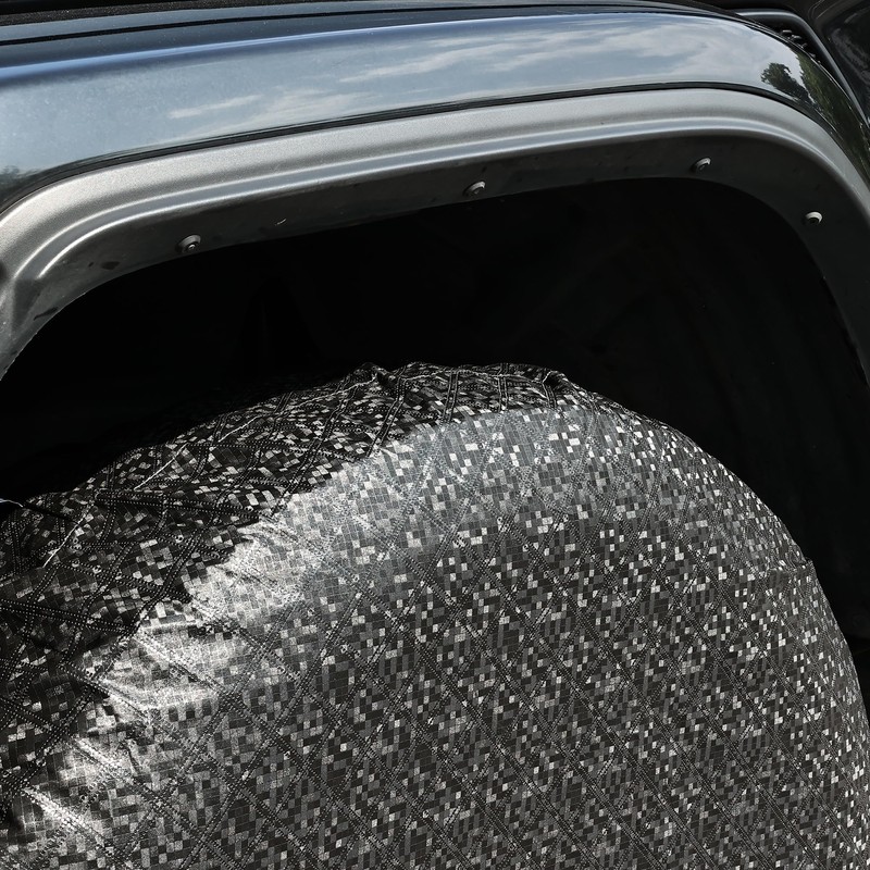 MOONET Tire Covers for RV Wheel (4 Pack Black), Oxford