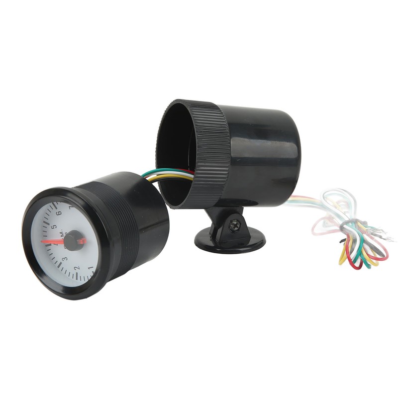 0‑8000RPM Tachometer 52mm Tacho Gauge Blue LED Backlight for 4