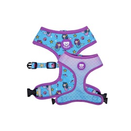 DUKIER - Reversible Dog Harness, Anti-Pull Breathable Reflective Pet Vest Neoprene Mesh, Mermaid Design, Size XS