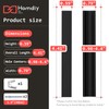 homdiy 10 Pack Adjustable Black Cabinet Pulls 1" to 4"