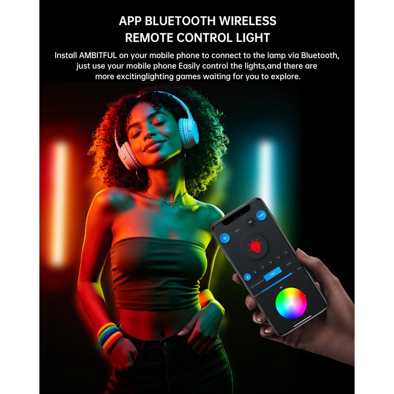 AMBITFUL A2 Full Colour RGB Tube Light, CRI 95 TLCI