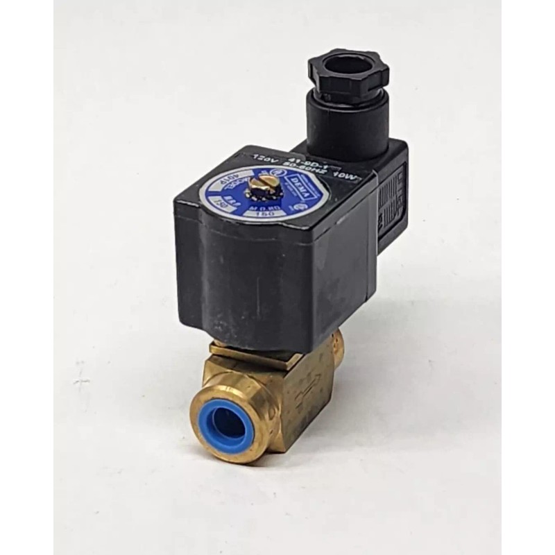 Dema 401P.6D Brass Direct N/C 120VAC DIN Solenoid Valve -