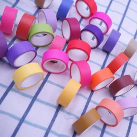 Phantomon Washi Tape Set 30 Rolls 15mm 0.6 inch Wide Decorative Washi Masking Tape Rainbow