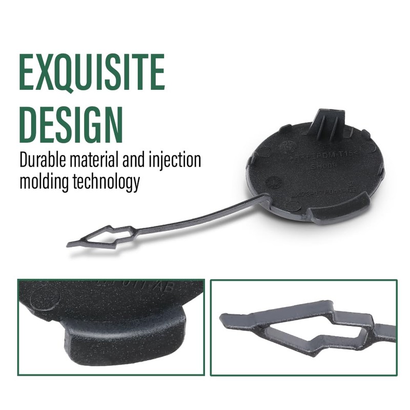 LQI Front Bumper Tow Hook Eye Cover Compatible with Jaguar