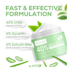 Crema Hidratante Absorción Rápida Úrea 40% Vegana Corporal