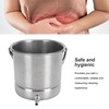 Enema Bucket Kit 1.6L Stainless Steel Bucket Reusable Shower Enema