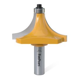 FivePears Roundover Router Bit, Round Over Router Bit for Edging Forming Rounding (1" Radius - 1/2" Shank, 1/2" Shank-Y)