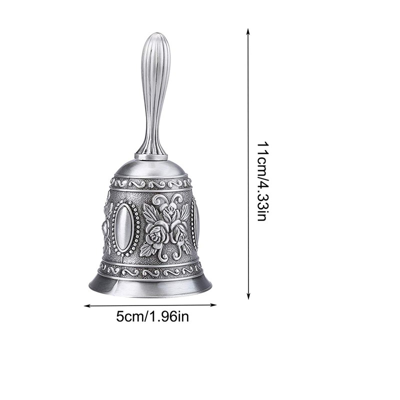 Fayemint Hand Bell, Hand Table Bell, Classic Zinc Alloy Bell,