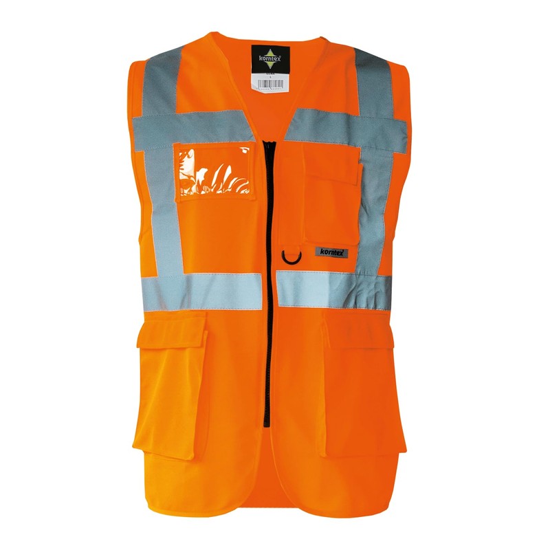Korntex Executive Multifunctional Safety Vest Berlin Signal Orange XL (KX802)