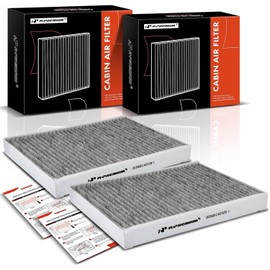 A-Premium Juego de 2 Filtros de Aire de la Cabina con Carbón Activado para Volvo XC60, S60, S80, V60, V70, XC70, XC90 & Land Rover Discovery Sport, LR2, Range Rover Evoque & Jaguar