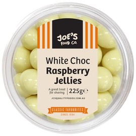 Joe's Food Co. White Choc Raspberry Jellies 225G