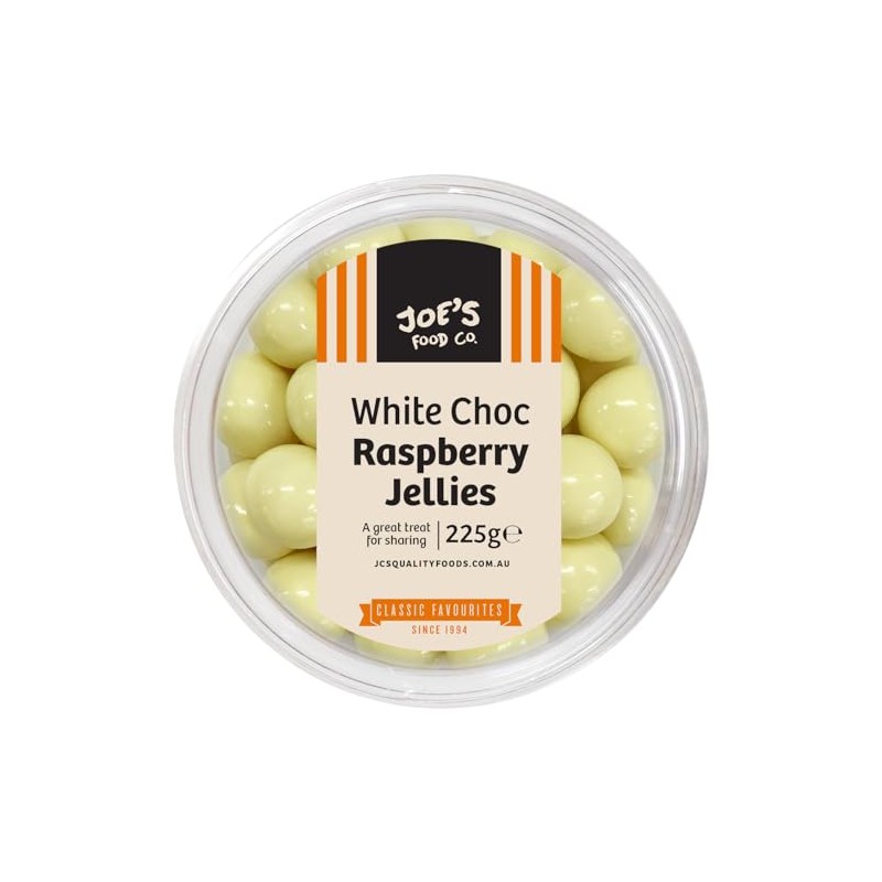 Joe's Food Co. White Choc Raspberry Jellies 225G