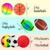 INPODAK 7pcs Balls for Toddlers 1-3, Rainbow Balls, 5 Inches