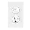 Maxxima Combination Toggle Light Switch and Outlet - Single Pole