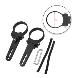 2 Inch Universal Side Roll Cage Bull Bar Tube Clamps LED Light Mount Brackets Compatible with ATV UTV Polaris Ranger RZR Ace General Arctic Cat Yamaha YXZ Kawasaki Teryx