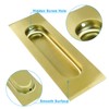 Bonsicoky 2 Pcs 4.7" Finger Flush Pulls - Aluminum Alloy