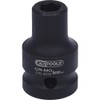 KS Tools 515.1009 1/2 Inch Hexagonal Impact Socket, Short, 9