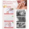 4 Boxes White Pearl Chrome Nail Powder - BISHENGYF Glazed