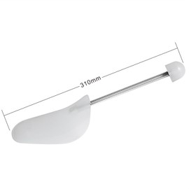 Incutex 4 pairs of shoe trees plastic variable size UK 5-11, shoe stretcher, shoe shaper, transparent