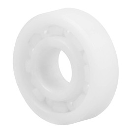 695 Full Ceramic Bearing 5X13X4mm ZrO2 White Color Single Row Deep Groove Race for Harsh Conditions of Corrosive Fluids