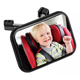 SLNXA Espejo Retrovisor de Bebé para Auto, Espejo Bebe Coche Panorama claro Ángulo de Visión Amplio