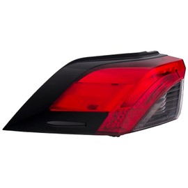 HEADLIGHTSDEPOT Tail Light Compatible With Toyota RAV4 2019-2024 Hybrid CAPA Certified Left Driver Side USA Built Outer Tail Lamp Assembly