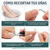 Cortaúñas Biselado, 2 PCS Manicura de pico de águila Nail
