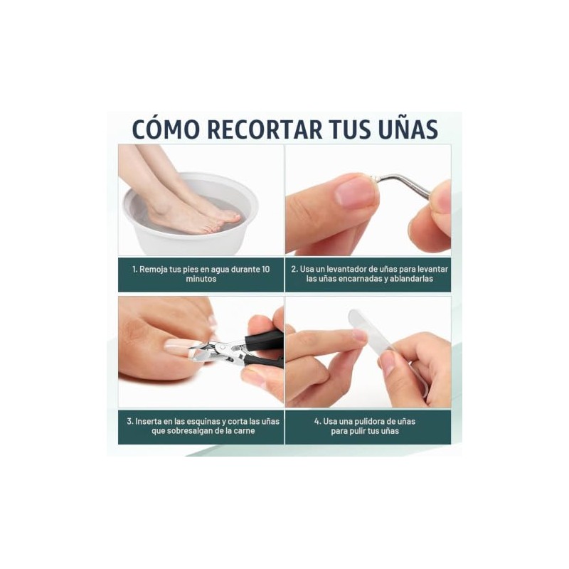Cortaúñas Biselado, 2 PCS Manicura de pico de águila Nail