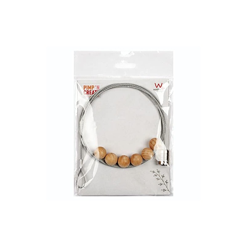 walther design Photo Rope Silver 1.5 m Metal with Natural