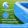 30518356cm Alberca Inflable Grandes Piscinas Rectangular Azul Ununmx