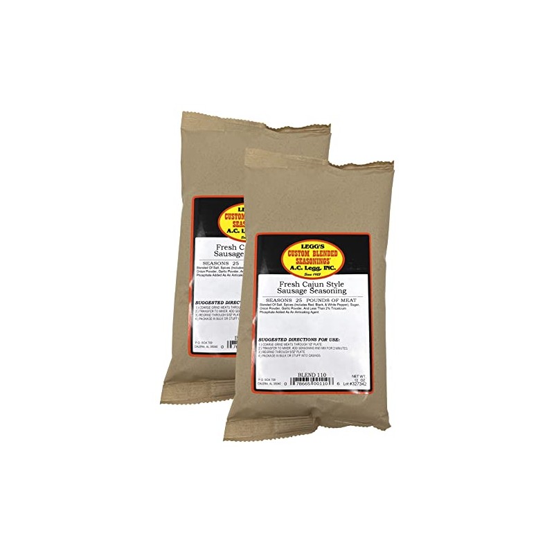 A.C. Legg Fresh Cajun Style Sausage Seasoning - 2 pack,