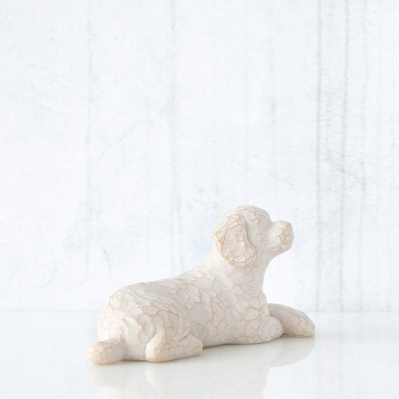 Willow Tree Love My Dog Small Lying Figurine