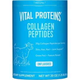 Vital Proteins Péptidos de Colágeno Sin Sabor. 20 g de Colágeno por porción. 20 onzas (567 g)