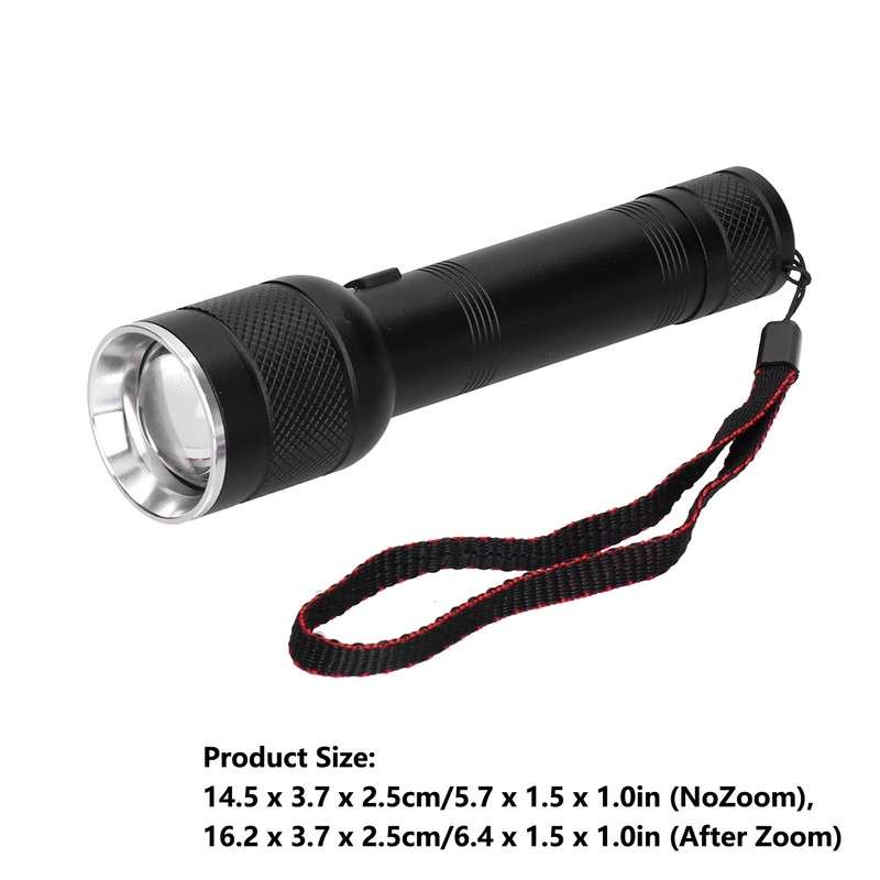 Flashlight USB Rechargeable 2000LM Waterproof Flashlight for Outdoor Adventure Hiking