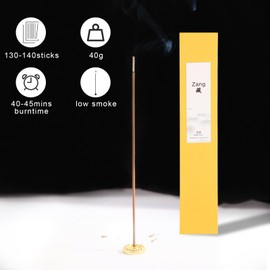 Xingfineshop Zang Tibetan Eaglewood Incense Sticks with Holder, Low Smoke 45 Min Burn – Stress Relief, Yoga & Meditation Relaxation, 40g (130-140 Sticks) Eco-Friendly Packaging