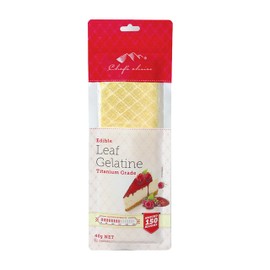 Chef's Choice Gelatine Leaf Sheets Titanium 40g (12 Sheets)