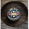 DD214 Lapel Pin with National Service Ribbon and Stars Hat