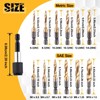 GOLD DEER 13 Pcs Tap Drill Set for Drill Taps,
