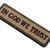 EmbTao In GOD We Trust Embroidered Tactical Morale Fastener Hook&Loop